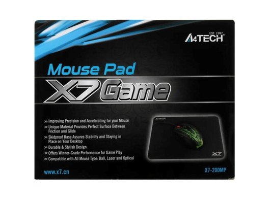 Коврик для мыши A4Tech X7 Pad X7-200MP Мини черный